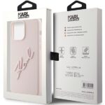 Karl Lagerfeld KLHCP15LSKSBMCP iPhone 15 Pro 6.1" pink hardcase Silicone Karl Script - imagine 8