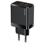 USAMS wall charger 2xUSB-C T54 GaN 40W (only head) PD Fast Charging black CC172TC01 (US-CC172)