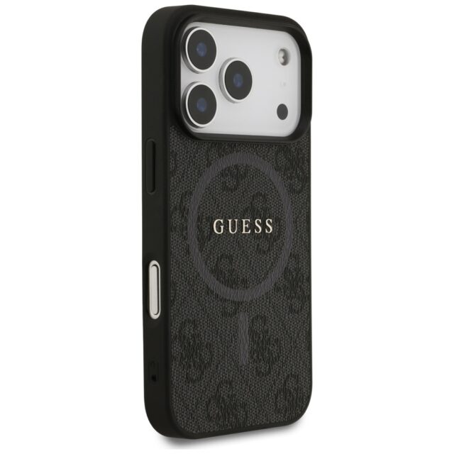 Guess 4G Ring Classic Logo MagSafe case for iPhone 17 Pro black - imagine 4