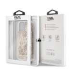 Karl Lagerfeld KLHCN61TRKSGO iPhone 11 6,1" / Xr gold Glitter Signature - imagine 7