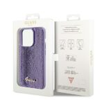 Guess GUHCP14XPSFDGSU iPhone 14 Pro Max 6.7" purple hardcase Sequin Script Metal - imagine 8