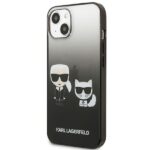Karl Lagerfeld KLHCP13MTGKCK iPhone 13 / 14 / 156,1" hardcase black Gradient Ikonik Karl & Choupette - imagine 2