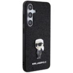 Karl Lagerfeld KLHCS24SGKNPSK S24 S921 black hardcase Fixed Glitter Ikonik Logo Metal Pin - imagine 4