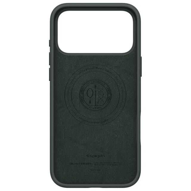 Spigen Silicone Fit MAG MagSafe Case for iPhone 17 Pro Max Green - imagine 3