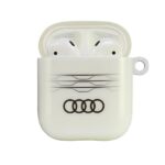 Audi IML Geometric Pattern AirPods 1/2 cover white AU-IMLAP-A6/D3-WE - imagine 2
