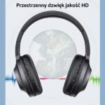 USAMS Bluetooth 5.0 Over-ear Headphones YX05 E-Join Series black TDLYEJ02 hard case, 1200mAh - imagine 8