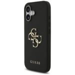Guess Grained Big 4G & Classic Logo case for iPhone 17 black - imagine 2