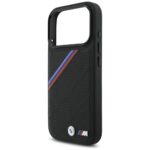 BMW M Tricolor Metal Logo MagSafe Case for iPhone 17 Pro Black - imagine 6