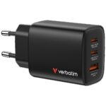Verbatim Essentials mains charger GaN 65W black 32352