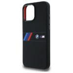 BMW BMHMP16X23SAXK iPhone 16 Pro Max 6.9" black hardcase Silicone Middle Stripe MagSafe - imagine 6