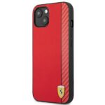 Ferrari FESAXHCP13SRE iPhone 13 mini 5,4" red hardcase On Track Carbon Stripe - imagine 2