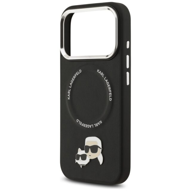 Karl Lagerfeld Karl & Choupette Pins MagSafe Case for iPhone 17 Pro Black - imagine 6