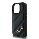 Karl Lagerfeld KLHCP16LPQDSMGK iPhone 16 Pro 6.3" black hardcase Quilted Signature - imagine 6