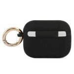 Guess GUAPSSSK AirPods Pro cover black Silicone Vintage Script - imagine 2