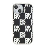 DKNY DKHCP15SHDLCEK iPhone 15 / 14 / 13 6.1 inch black hardcase IML Checkered Mono Pattern - imagine 3