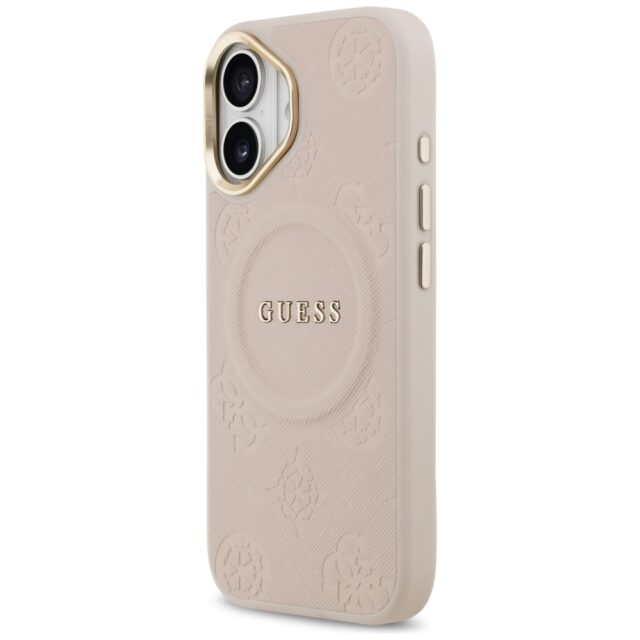 Case Guess Peony Hot Stamp MagSafe for iPhone 17 pink - imagine 2