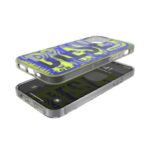 Diesel Snap Case Clear AOP iPhone 12 ProMax niebiesko-limonkowy/blue-lime 42565 - imagine 6