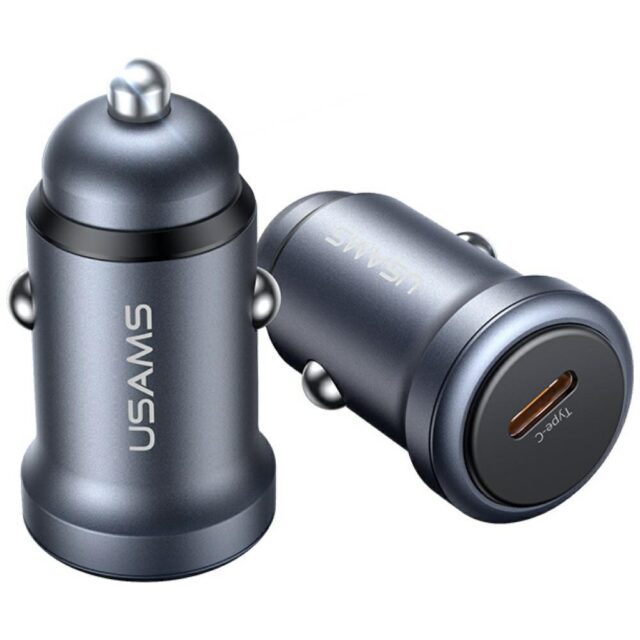 USAMS CC321 car charger Aluminum 30W PD USB-C tarnish - imagine 2