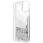 Karl Lagerfeld KLHCP12LGCFS iPhone 12 Pro Max 6,7" silver hardcase Liquid Glitter Choupette F - imagine 7