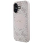 Case Guess 4G Circle Classic Logo MagSafe for iPhone 16 pink - imagine 2