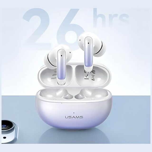 USAMS Bluetooth 5.3 TWS X-donseries ENC Wireless Earphones Purple Gradient/Purple Blue BHUEN - imagine 3