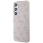 Guess GUHMS24MG4GFRP S24+ S926 pink hardcase 4G Collection Leather Metal Logo MagSafe - imagine 2