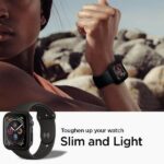 Spigen Thin Fit  Apple Watch 4/5/6/7/SE/SE 3  44/45mm  black 062CS24474 - imagine 7