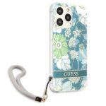 Guess GUHCP13LHFLSN iPhone 13 Pro / 13 6,1" green hardcase Flower Strap - imagine 4