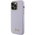 Guess GUHCP15XPGMCSL iPhone 15 Pro Max 6.7" lilac hardcase Glitter Glossy Script - imagine 2