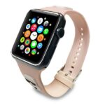 Karl Lagerfeld Pasek KLAWLSLCKP Apple Watch 42/44/45mm pink strap Silicone Karl & Choupette He - imagine 3