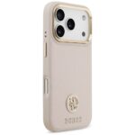 Case Guess Grained Strass Logo MagSafe for iPhone 17 Pro pink - imagine 4