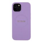 Guess GUHMP15SPSAHMCU iPhone 15 / 14 /13 6.1" purple hardcase Saffiano MagSafe - imagine 3