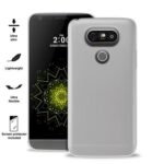 Puro Ultra Slim 0.3 LG G5 semi-transparent + film LGG503TR