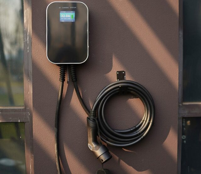 Extralink BS20-BC-22kW-RFID Type 2 32A 22kW | Electric car charger | 3 phase, LCD screen, 6,1m - imagine 5