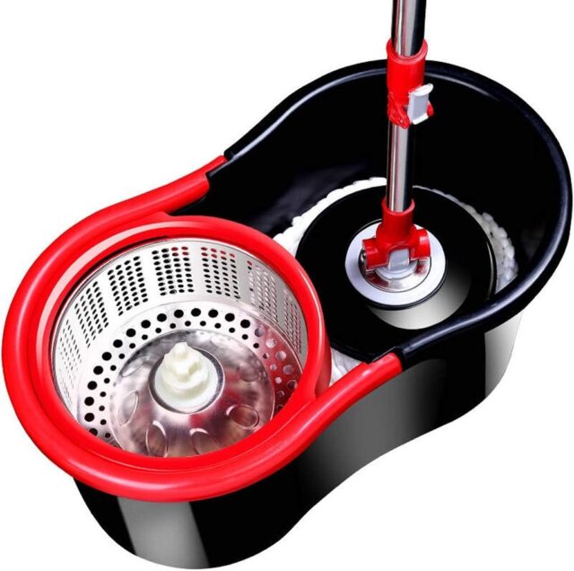 Extralink Rotating Spin Mop, 360 Spin Turbo 3-in-1 + 2 Mop Heads - imagine 3