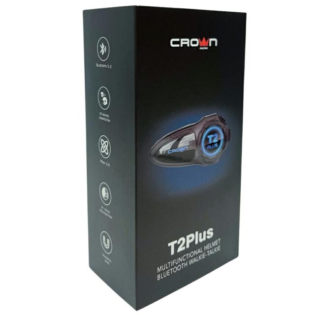 Motorcycle intercom Crown C200 Mesh Bluetooth black - imagine 4