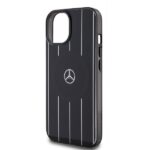 Mercedes MEHMP15S23HRSK iPhone 15 / 14 / 13 6.1" Black Hardcase Double Layer Crossed Lines MagSafe - imagine 6