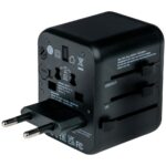 Verbatim Travel Adapter EU/UK/US 2xUSB-A/USB-C PD 20W UTA-02 black 49544 - imagine 4