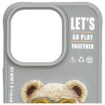 Nimmy case iPhone 15 Pro Max 6.7" gray Cool&Cute 2.0 Bear - imagine 6