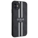 Guess GUHMN61P4RPSK iPhone 11 / Xr black hardcase 4G Printed Stripes MagSafe - imagine 4