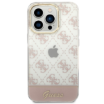 Guess GUHCP14XHG4MHP iPhone 14 Pro Max 6,7" pink hardcase 4G Pattern Script - imagine 3
