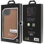 Audi Synthetic Leather MagSafe iPhone 15 Plus / 14 Plus 6.7" brown hardcase AU-TPUPCMIP15M-GT - imagine 7
