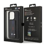 Case BMW BMHCP15LGSPPRK iPhone 15 Pro 6.1" black hardcase Grip Stand Smooth & Perforated - imagine 9