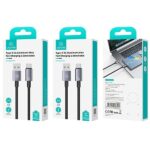 USAMS Cable USB to USB-C 3A 2mFast Charging steel/tarnish SJ666USB01 (US-SJ666) - imagine 3