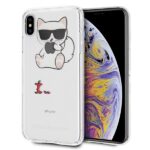 Karl Lagerfeld KLHCI65CFA iPhone Xs Max hardcase transparent Choupette Fun