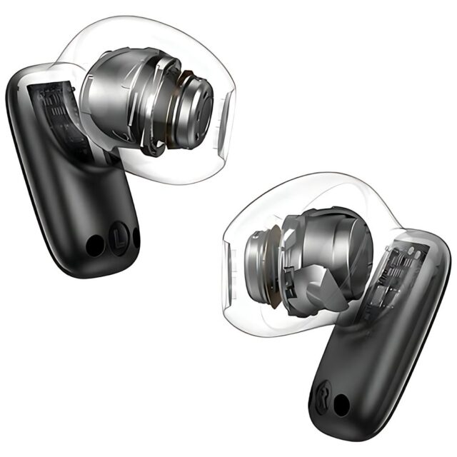 USAMS Bluetooth 5.3 TWSID Series Wireless Headphones Black/Black BHUID01 (ID25) - imagine 5