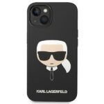 Karl Lagerfeld KLHCP14SSLKHBK iPhone 14/ 15 / 13 6,1" hardcase black Silicone Karl`s Head - imagine 3