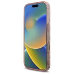 Guess GUHMP16LH4PYEEP iPhone 16 Pro 6.3" pink hardcase IML Peony On 4G Background MagSafe - imagine 5