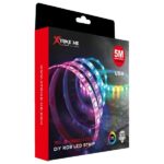 RGB LED strip with Bluetooth controller 5m XTRIKE ME HT-5050 B5 - imagine 7