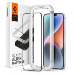 Spigen Alm Glass FC iPhone 14/13 Pro/13 tempered glass black frame with installation frame AGL03725